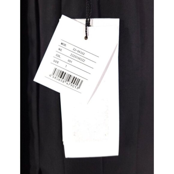Sacai Cotton Gabardine Pleated Skirt Japan 1 US 6 Black Defect New - Picture 13 of 16